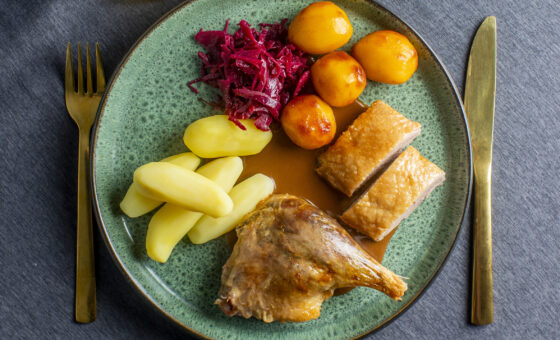 Mortens aften menu