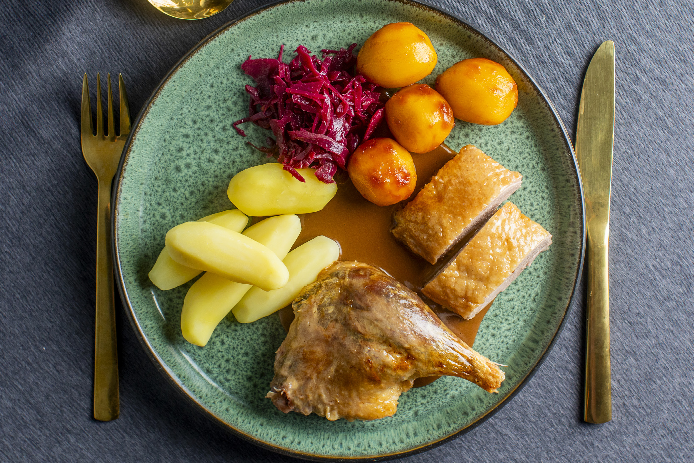 Mortens aften menu