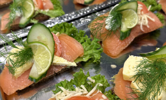 Fisk, luksus smørrebrød