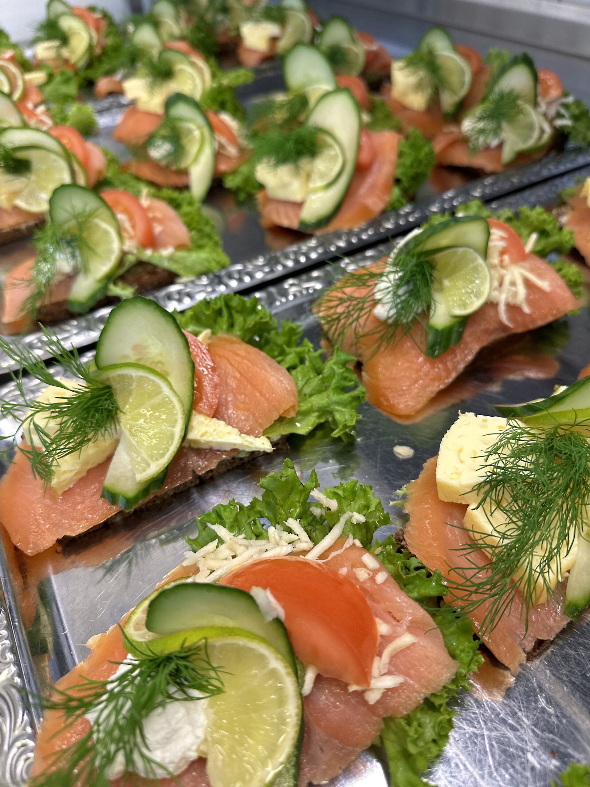 Fisk, luksus smørrebrød